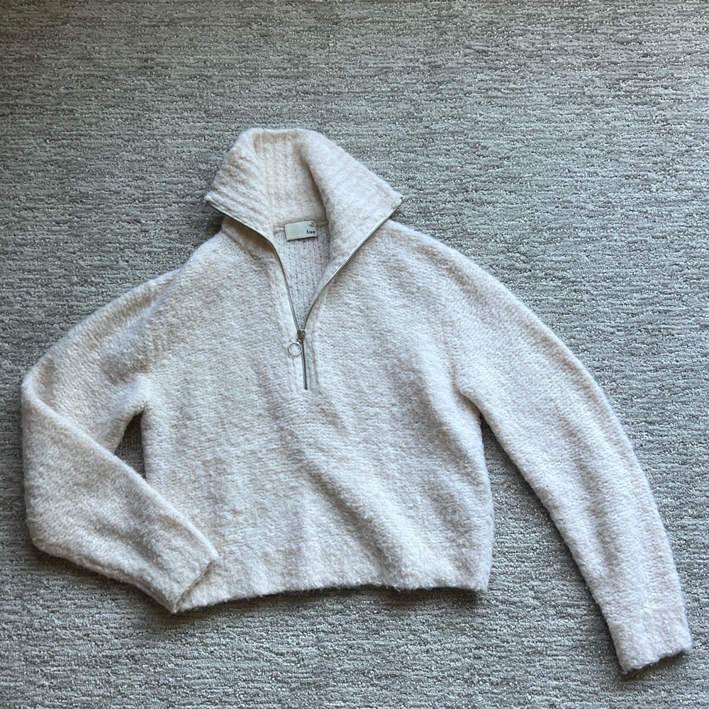 Wilfred Cream Cowl Neck Sweater